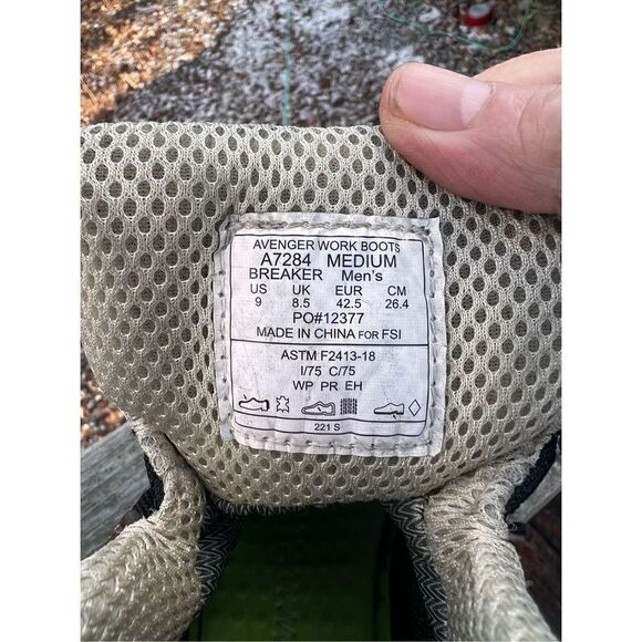 Avenger A7284 Breaker 6"H 
Composite Toe Work  Boots Sz 9 - Picture 9 of 12